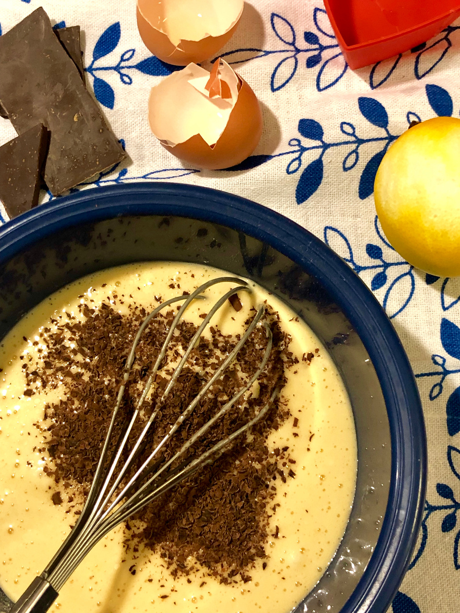 Preparing for making cake